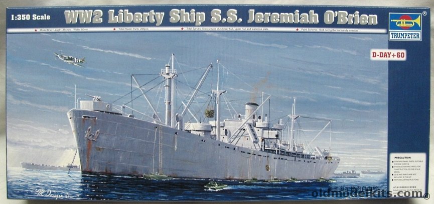 Trumpeter 1/350 SS Jeremiah O'Brien WW2 Liberty Ship, 05301 plastic model kit